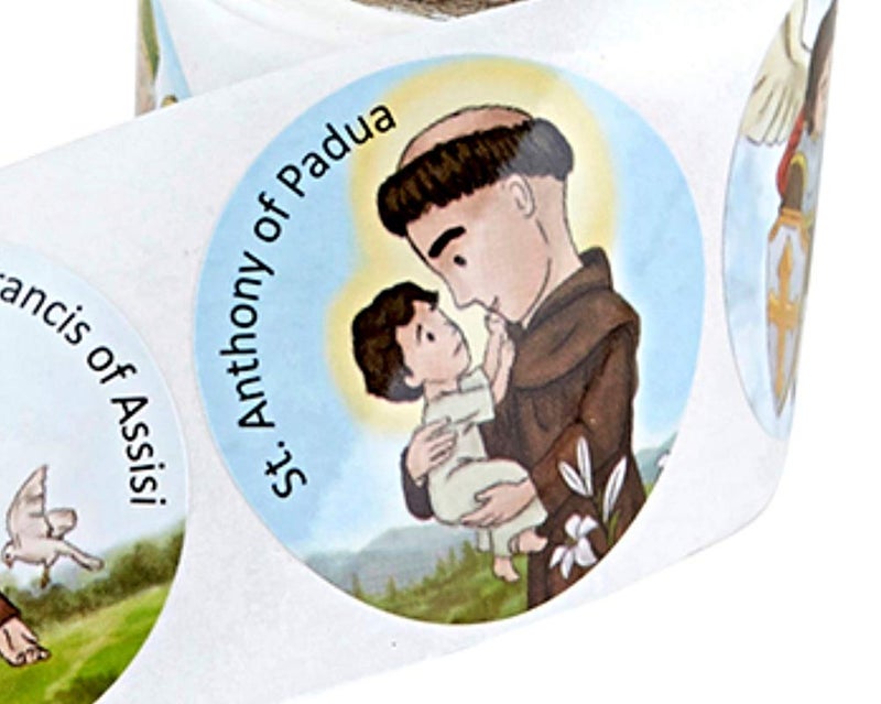 Autom Mini Saints Religious Sticker Assortment for Church and Sunday School, 100 Count - Image 2